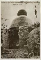 Ligne Maginot - T3 - (Cuve pour arme d'infanterie) - Photo allemande de la tourelle démontable encore en position