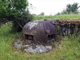 Ligne Maginot - FOUR A CHAUX - FAC - (Ouvrage d'artillerie) - Bloc 4
La cloche GFM servant de cloche conjuguée à la cloche observatoire VDP