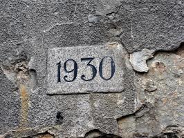 Ligne Maginot - OBERROEDERN SUD - RIEFFEL - (Casemate d'infanterie - Double) - Cartouche 1930 au-dessus de l'entrée