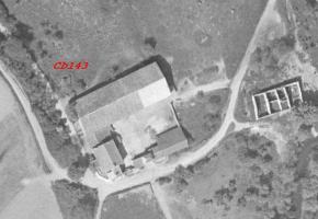 Ligne Maginot - CB143 - FERME GRIESBERG - (Blockhaus pour arme infanterie) - Vue aérienne de 1953