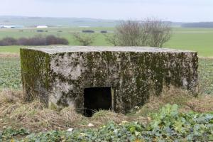 Ligne Maginot - KALKOFEN  1 - (Blockhaus pour arme infanterie) - Facade arrière et l'entrée