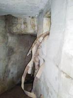 Ligne Maginot - CHAMOUILLETTE - (Central téléphonique isolé) - Coude de la galerie de liaison et niche d'arrivée des câbles.