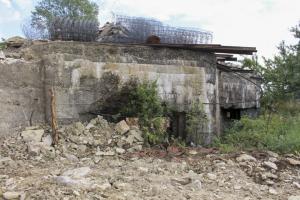 Ligne Maginot - MERRENBAND 2 - (Blockhaus pour canon) - Façade de tir