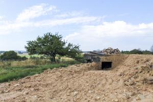 Ligne Maginot - MERRENBAND 2 - (Blockhaus pour canon) - Façade arrière