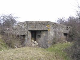 Ligne Maginot - MERRENRIED 1 - (Blockhaus pour canon) - Façade arrière