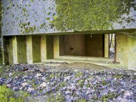 Ligne Maginot - CB317 - BROMMELSBERG NORD - (Blockhaus pour canon) - Vue rapprochée du créneau