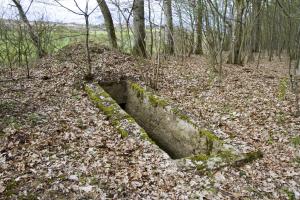 Ligne Maginot - CT53 - (Cuve pour arme d'infanterie) - Couloir de descente dans la coupole
