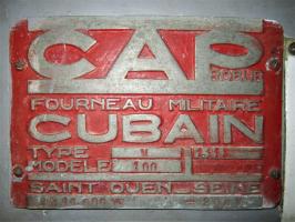 Ligne Maginot - FOUR A CHAUX - FAC - (Ouvrage d'artillerie) - Autocuiseurs Cap Robur Cubain
Plaque constructeur