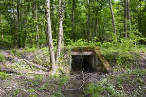 Ligne Maginot - VF60 - ANTENNE DE L'OUVRAGE DU HOCHWALD - (RESEAU - Voie 60 - Antenne ou rocade ferroviaire) - 6 - PONT SUR LE GEFAELLBAECHEL 1
Le pont sur le ruisseau
