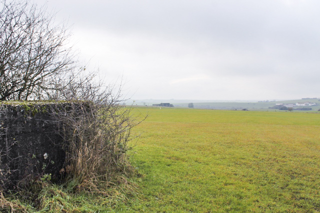 Ligne Maginot - HUNSTWIESE 3 - (Blockhaus pour arme infanterie) - Au centre le stand de tir de Bining
