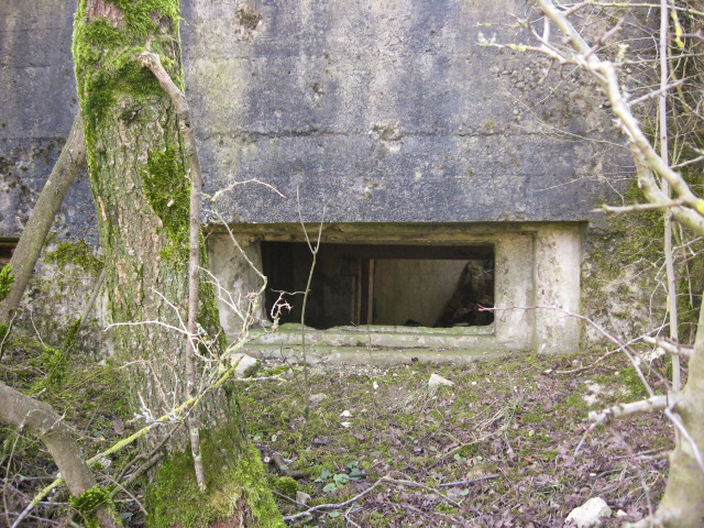 Ligne Maginot - KALKOFEN 11 - (Blockhaus pour canon) - Créneau pour canon