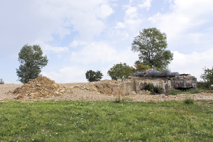 Ligne Maginot - MERRENBAND 2 - (Blockhaus pour canon) - Vue générale