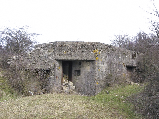 Ligne Maginot - MERRENRIED 1 - (Blockhaus pour canon) - Façade arrière