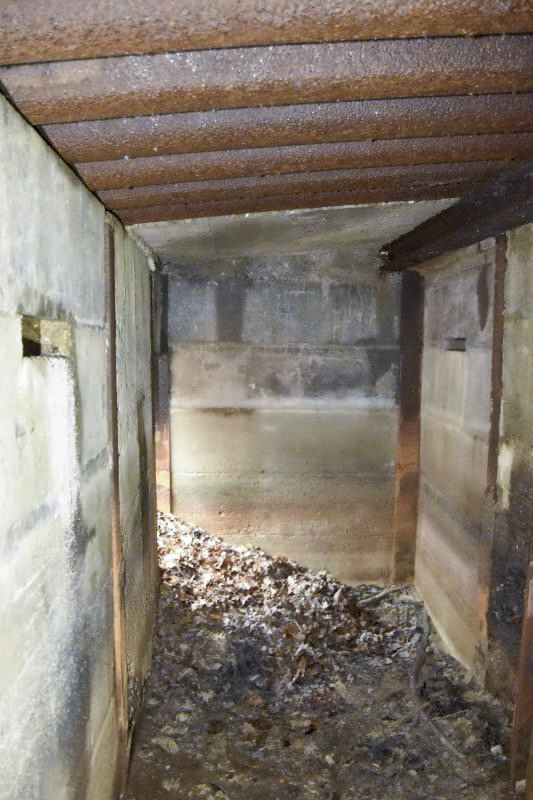 Ligne Maginot - CB226 - BOIS DE CATTENOM 02 - (Blockhaus pour arme infanterie) - Intérieur de la construction en appendice vers la sortie - D.Froehly