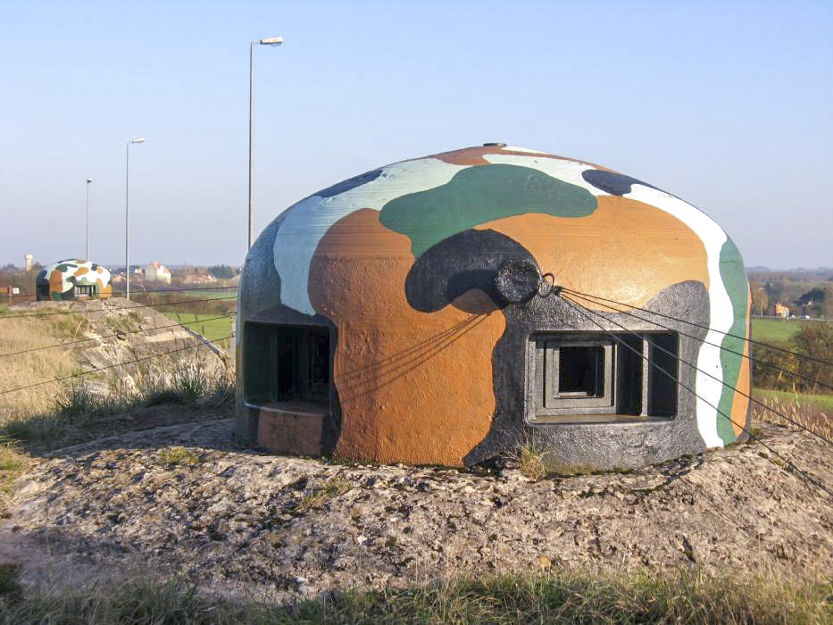 Ligne Maginot - ROHRBACH (2° CEC - 166° RIF) - (Abri) - Les cloches GFM type A 
avec leur camouflage reconstitué