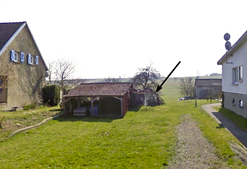 Ligne Maginot - CAPPEL Est (Blockhaus pour arme infanterie) - Cappel Est vu de la rue de la Forêt - Google StreetView