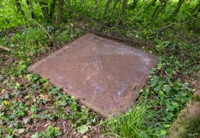 Ligne Maginot - 10B - (Chambre de coupure) - La trappe, mis correct
