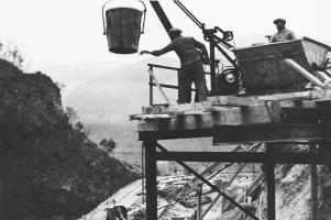 Ligne Maginot - SAINT ROCH (SHR) - (Ouvrage d'artillerie) - La construction de l'ouvrage