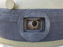 Ligne Maginot - 86 - ASCHENBACH - (Casemate d'infanterie - double) - Rotule d'embrasure avec épiscope en place