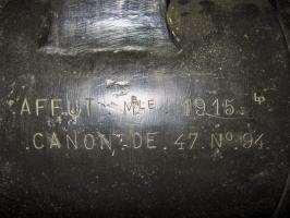 Ligne Maginot - 86 - ASCHENBACH - (Casemate d'infanterie - double) - Canon de marine de 47 modèle 1902
Le canon porte le n°94