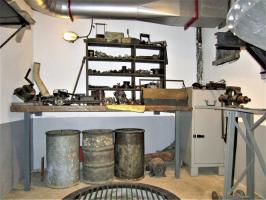 Ligne Maginot - 86 - ASCHENBACH - (Casemate d'infanterie - double) - Etage inférieur 
Atelier de réparation en 2020