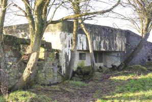 Ligne Maginot - HANFHUEBEL OUEST - (Blockhaus pour canon) - Façade avant