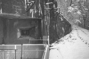 Ligne Maginot - SIMSERHOF - (Ouvrage d'artillerie) - L'entrée des hommes
Décembre 1994