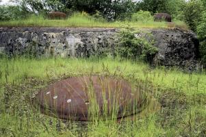 Ligne Maginot - SIMSERHOF - (Ouvrage d'artillerie) - Bloc 2
Tourelle pour mortiers 81mm