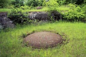 Ligne Maginot - SIMSERHOF - (Ouvrage d'artillerie) - Bloc 3
Tourelle pour mortiers 81mm