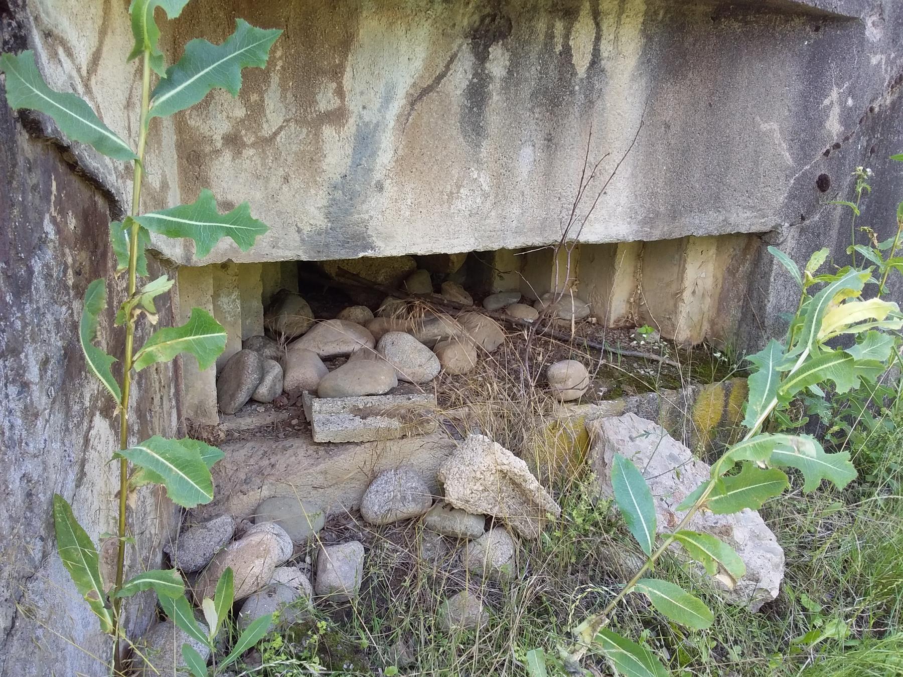 Ligne Maginot - BENNWIHR EST - (Blockhaus pour arme infanterie) - Premier créneau coté nord