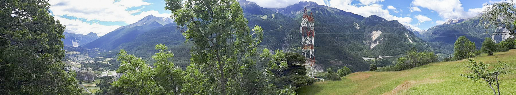 Ligne Maginot - AMODON - (Observatoire d'infanterie) - Vue panoramique du secteur couvert depuis l'emplacement du périscope