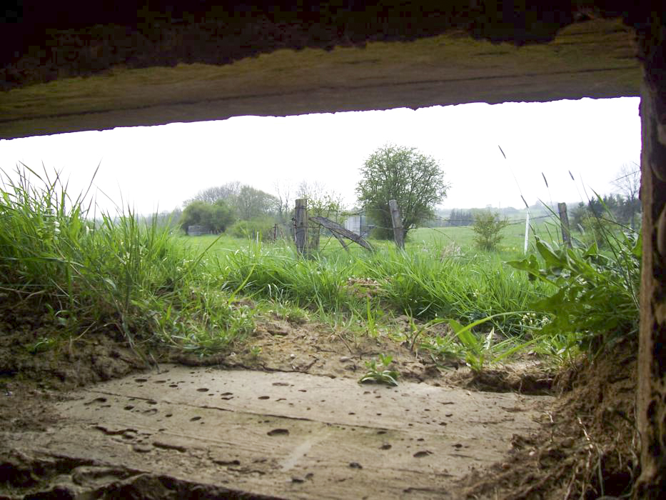 Ligne Maginot - DIEBELSWIESE - (Blockhaus pour arme infanterie) - Vue par le créneau - JM57