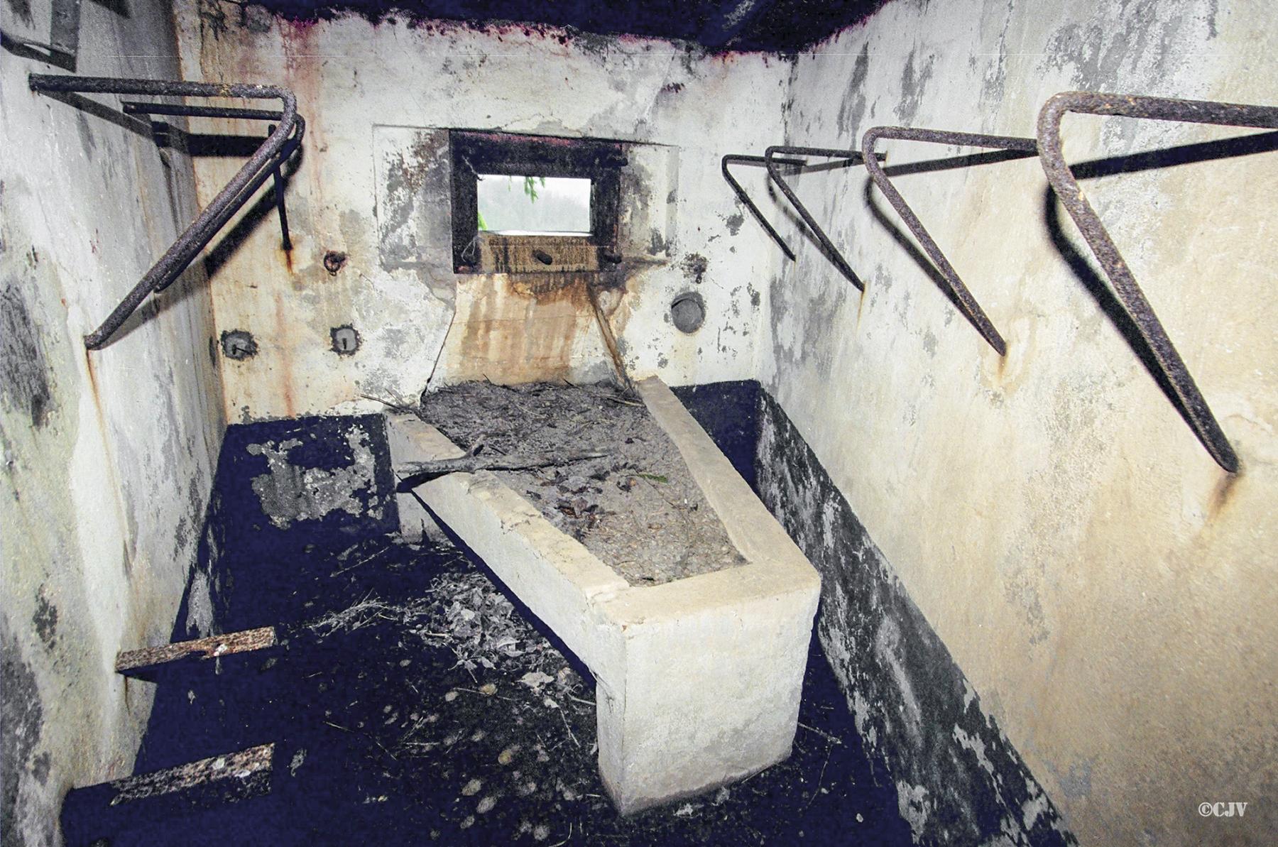 Ligne Maginot - FERME DES TUILERIES - BITCHERBERG 1 - (Blockhaus pour canon) - Créneau pour mitrailleuse Hotchkiss 8mm mle 1914 - Lia VERMEULEN