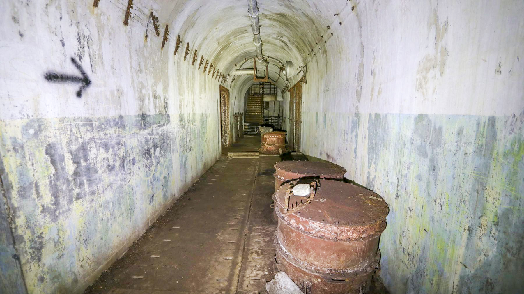 Ligne Maginot - FROHMUHL (PC DU QUARTIER KAPELLENHOF - II/153° RIF) - (Abri) - Couloir principal