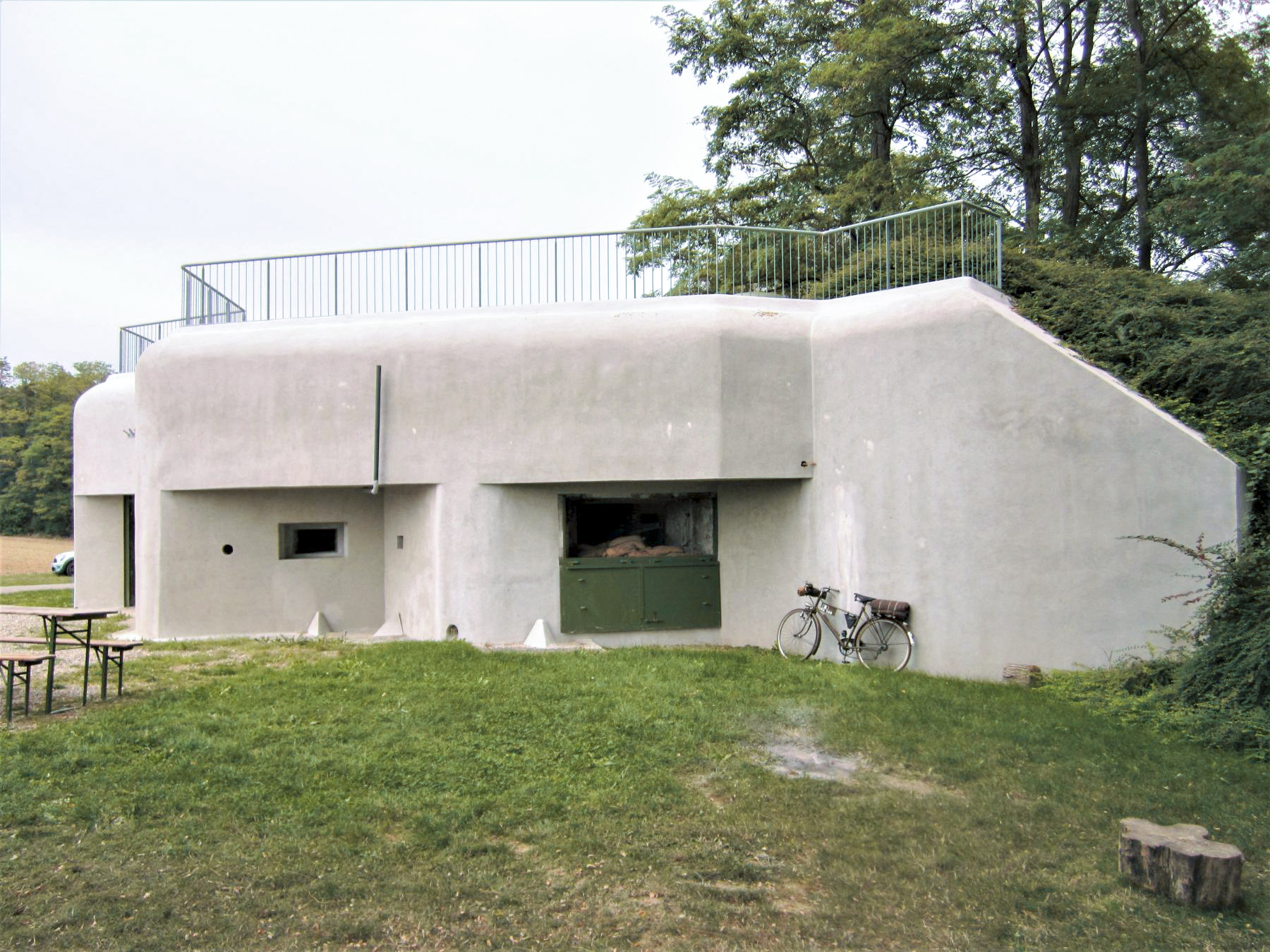 Ligne Maginot - 86 - ASCHENBACH - (Casemate d'infanterie - double) - La façade Sud-Ouest