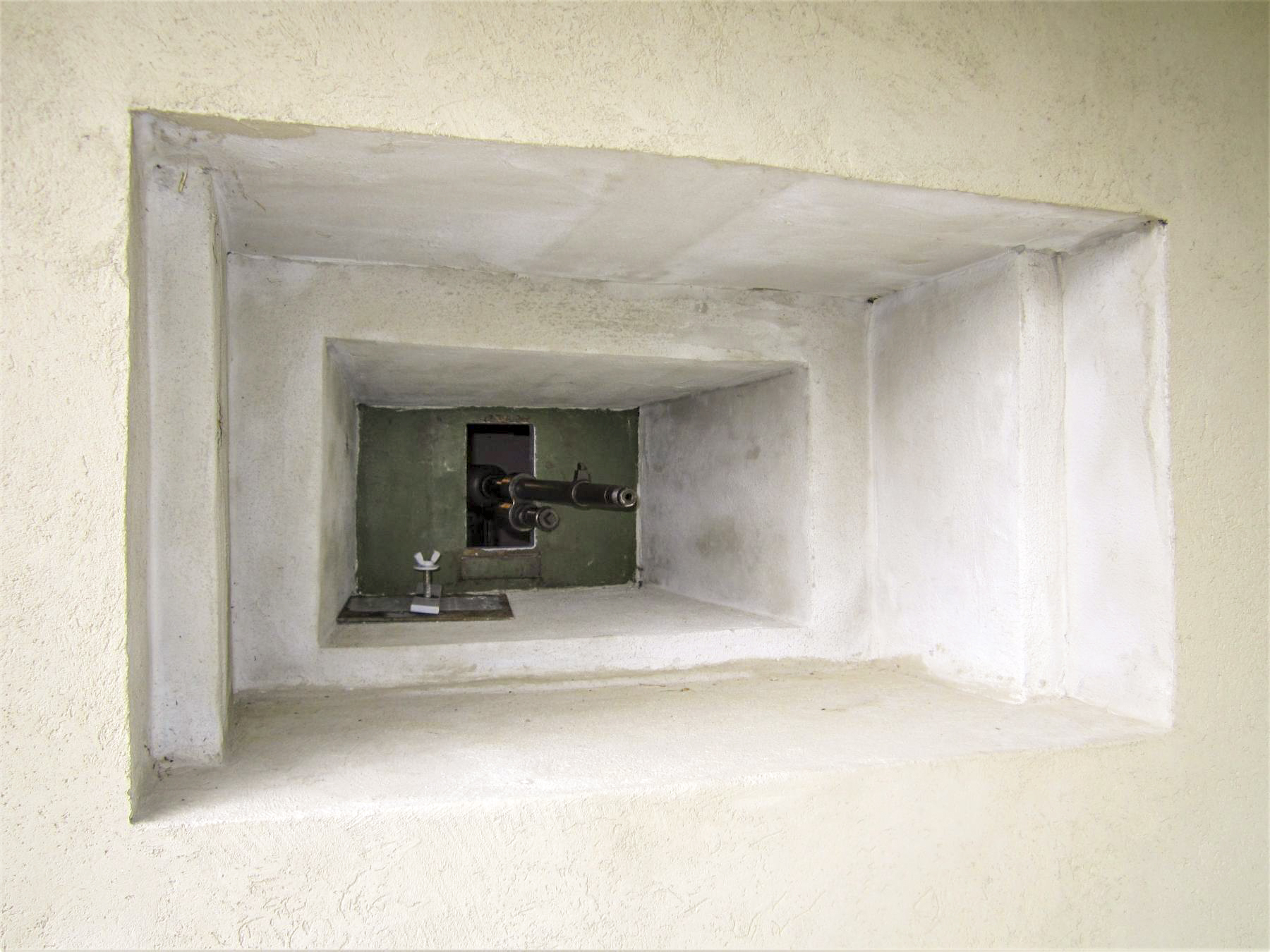 Ligne Maginot - 86 - ASCHENBACH - (Casemate d'infanterie - double) - Créneau mitrailleuse Sud-Ouest
