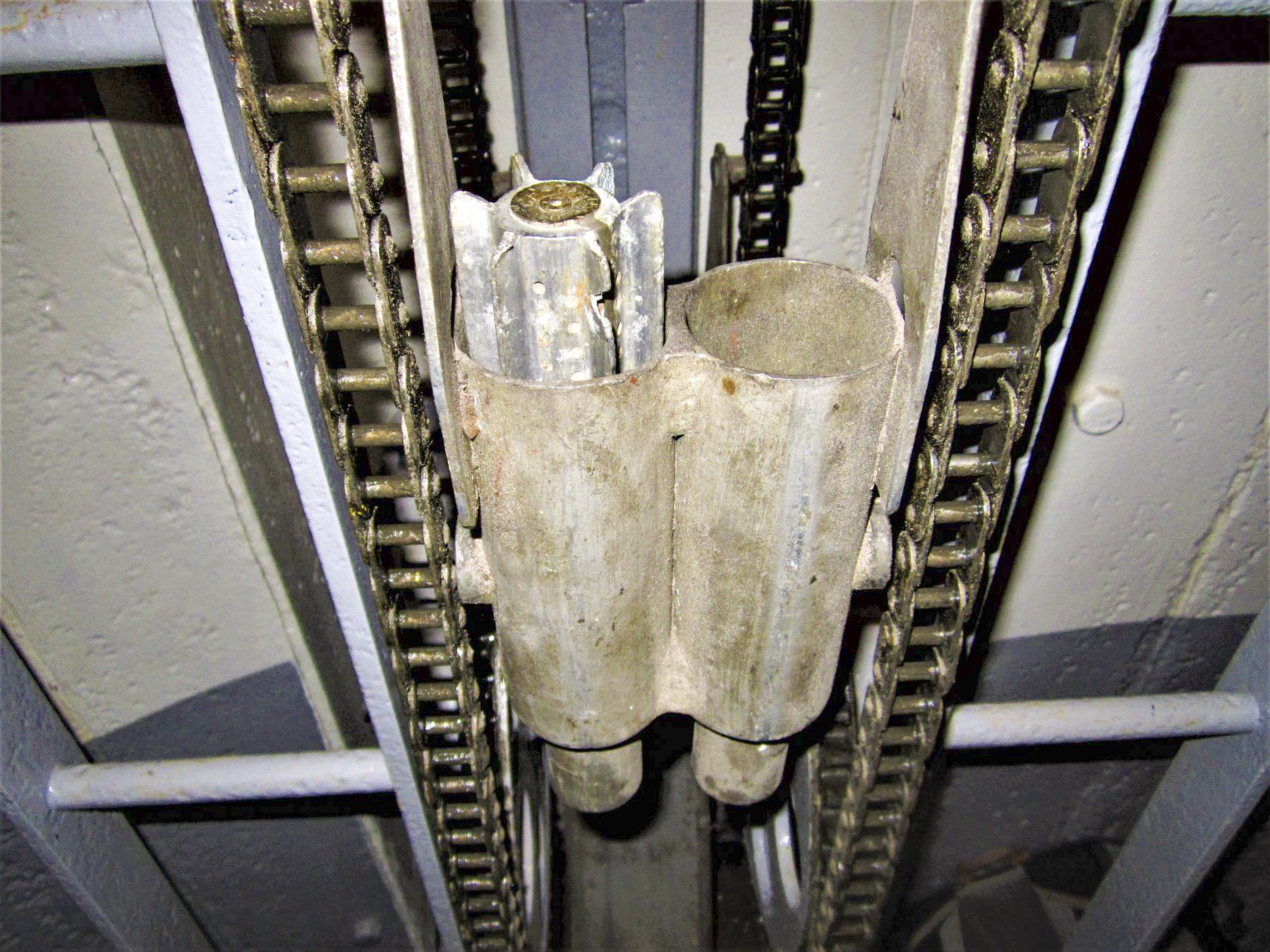 Ligne Maginot - 86 - ASCHENBACH - (Casemate d'infanterie - double) - Détail de la Noria d'approvisionnement en obus de mortier de 50