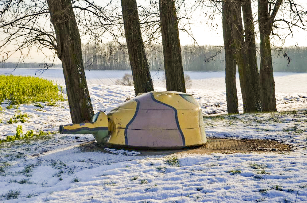 Ligne Maginot - 86 - ASCHENBACH - (Casemate d'infanterie - Double) - Tourelle démontable pour mitrailleuse mle 35 - D. Froehly