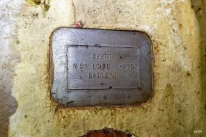Ligne Maginot - SIMSERHOF - (Ouvrage d'artillerie) - Bloc 6
Plaque du canon obusier 75/32