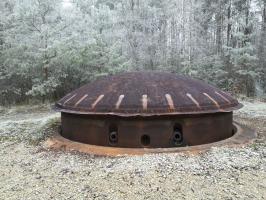 Ligne Maginot - SIMSERHOF - (Ouvrage d'artillerie) - Bloc 8
Tourelle à éclipse de 75mm
