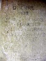 Ligne Maginot - JUDENHOF 3 - (Blockhaus pour arme infanterie) - Inscriptions
' Guerre 1939 ' et les noms des soldats qui ont occupé le blockhaus