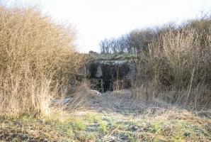 Ligne Maginot - MISSLINGEN 1 - (Blockhaus pour canon) - La façade arrière