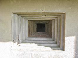 Ligne Maginot - SEELBERG OUEST - (Casemate d'infanterie) - Créneau pour jumelage de mitrailleuses Reibel MAC 31
