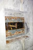 Ligne Maginot - SEELBERG OUEST - (Casemate d'infanterie) - Créneau intérieur de défense de la sortie de secours de la casemate.