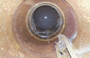 Ligne Maginot - A22 - TRINQUETTE - (Casemate d'infanterie) - La cloche vue de l'intérieur