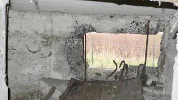 Ligne Maginot - A35 - RUBIS - (Blockhaus lourd type STG / STG-FCR - Double) - Vue intérieure du créneau non obstrué de l'observatoire