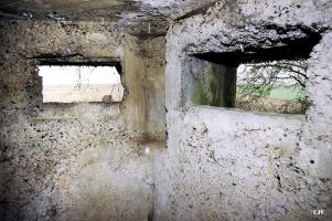 Ligne Maginot - A69 - PAVOT - (Blockhaus lourd type STG / STG-FCR - Double) - Les créneaux d'observation