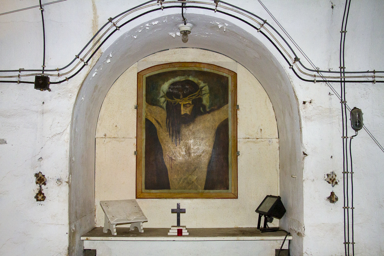 Ligne Maginot - SIMSERHOF - (Ouvrage d'artillerie) - Chapelle dans la galerie principale