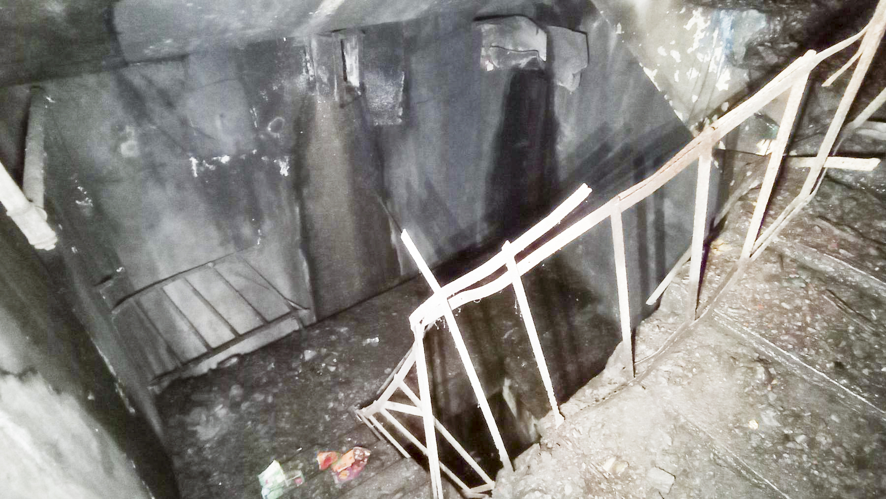 Ligne Maginot - BREMMELBACH NORD - C6 - (Casemate d'infanterie - double) - Cage d'escalier de la casemate Nord - Baptiste Gaudin