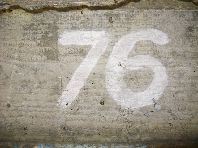 Ligne Maginot - TOTENBERG OUEST - (Blockhaus pour arme infanterie) - Numérotation du blockhaus